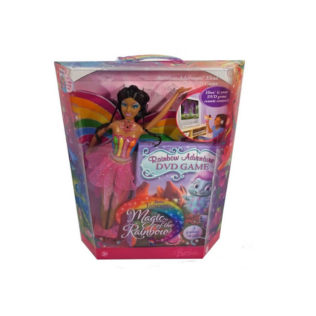 Poupée Barbie Fairytopia et la Magie de l'Arc-en-ciel : version Afro-Américaine d'Elina et jeu sur DVD.