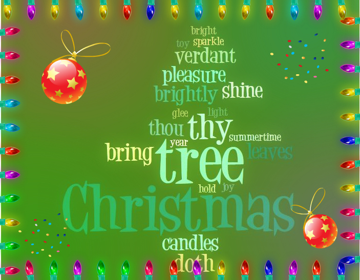 Digital Tools for Teachers: Word Cloud Christmas Card Ideas