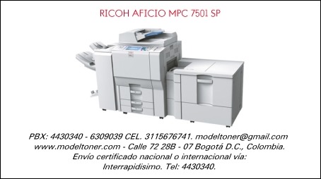RICOH AFICIO MPC 7501 SP