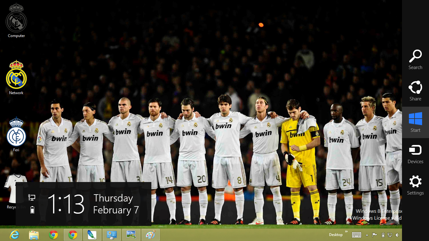 Real Madrid Theme For Windows 8