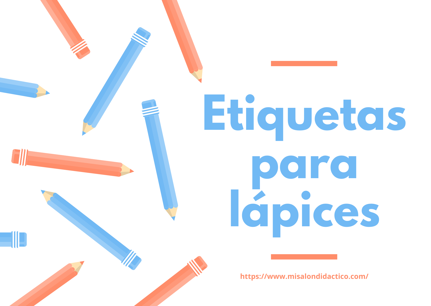 Etiquetas de lápices | DIDÁCTICO PRIMARIA