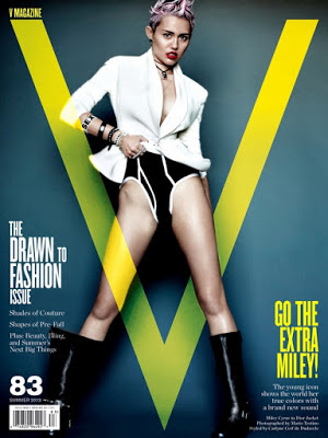 Miley Circus topless pour V MAGAZINE.( Photos ) 