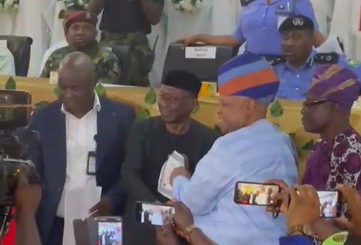 INEC presents Certificate of Return to Osun governor-elect, Adeleke (Video)