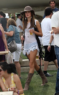 Alessandra Ambrosio Kicks Support On Coachella