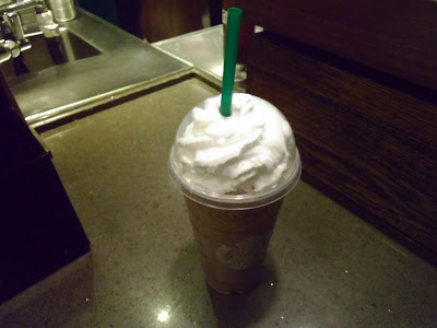 Venti Starbucks Java Chip Frappuccino with Sweetened Whipped Cream