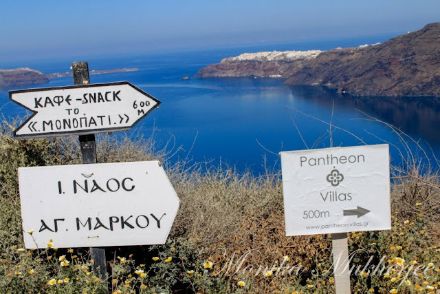 Hike from Fira to Oia in Santorini Greece by Monika Mukherjee