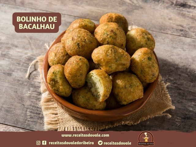 Receita de Bolinho de Bacalhau