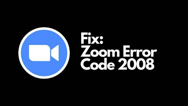Zoom Error Code 2008