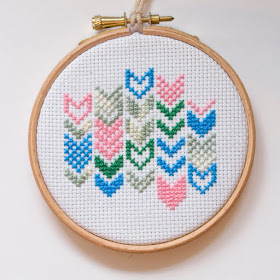 Chevron cross stitch by we laugh indoors