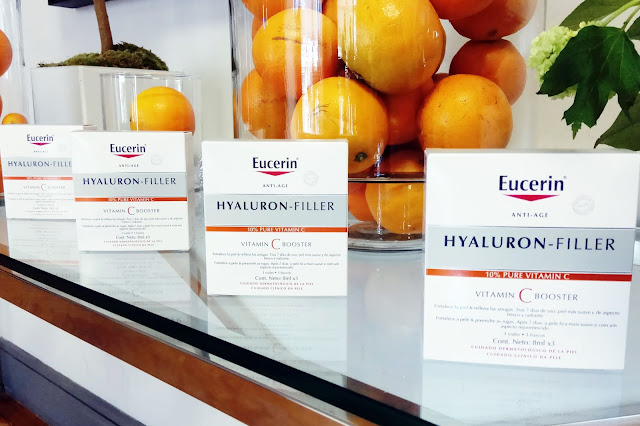 Eucerin Hyaluron Filler Vitamin C Booster pack tres viales