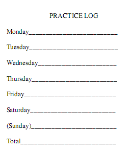 Professional Mothering: Practice time logs