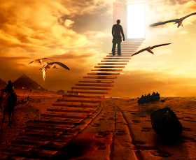 Escada de Jacó, ascensão, elevação espiritual piramides egito