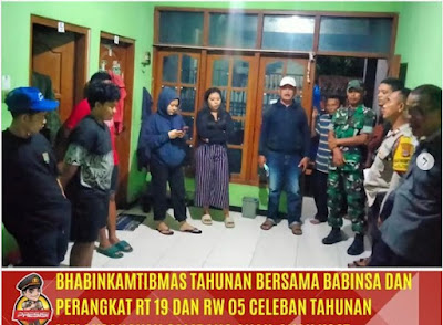 Bhabinkamtibmas Tahunan Sambangi Anak Kost di Celeban, Sampaikan Pesan Kamtibmas