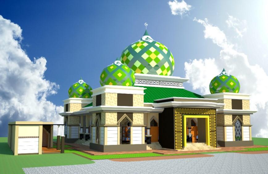 53 Model  Desain Masjid  Minimalis  Modern Unik Terbaru 2019 