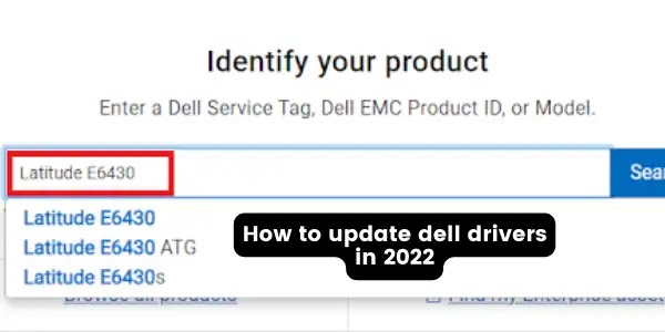 Steps to download dell drivers