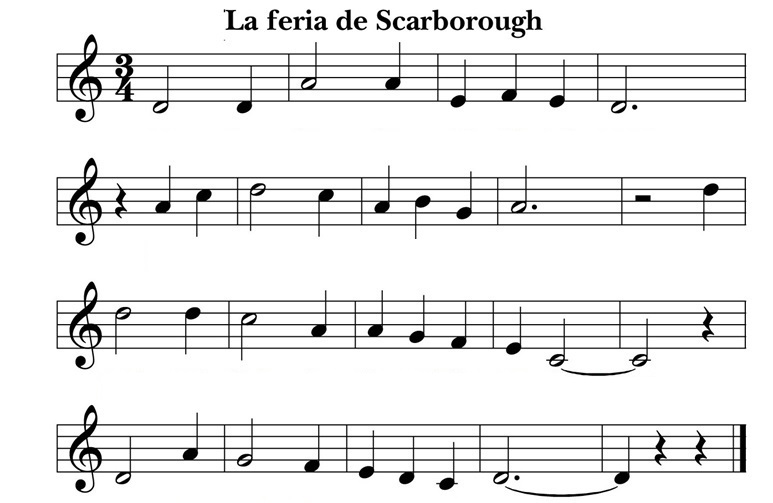 DANDO LA NOTA... MUSICAL: LA FERIA DE SCARBOROUGH