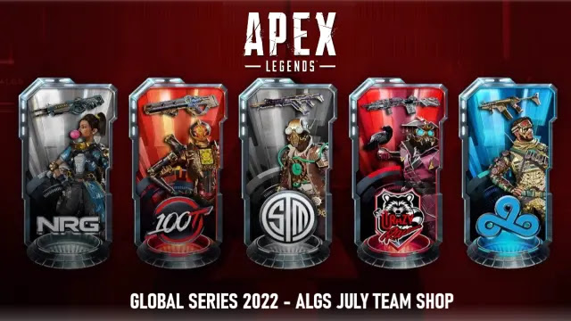 apex legends global series 2022, algs july team shop, algs 2022 skins, algs 2022 bundle price, algs 2022 skins release date, apex legends global series 2022 teams