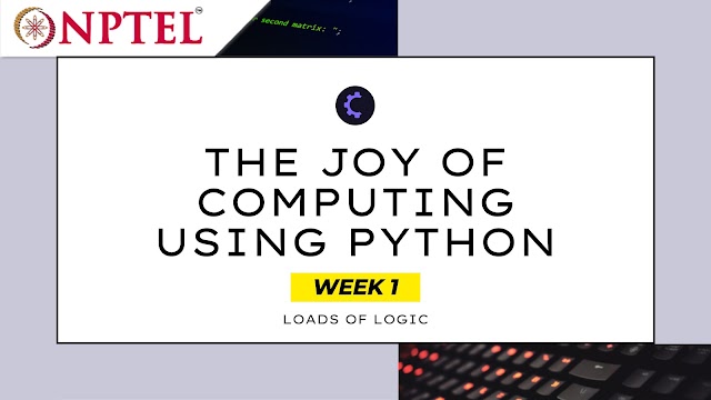 The Joy of Computing Using Python Week 1 Solutions