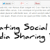 Add floating social media sharing buttons below Blogger post titles