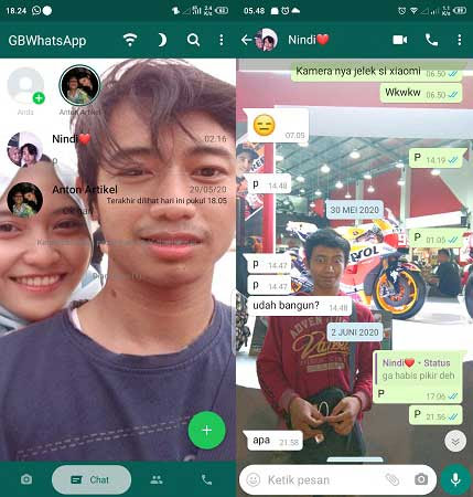  Cara  Mengganti  Tema WA  GB Dengan  Foto  Sendiri  WAFBIG