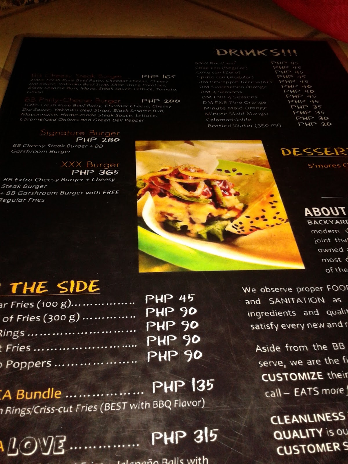 Davao Food: One Plate At a Time: MustTry in Davao: Backyard Burgers