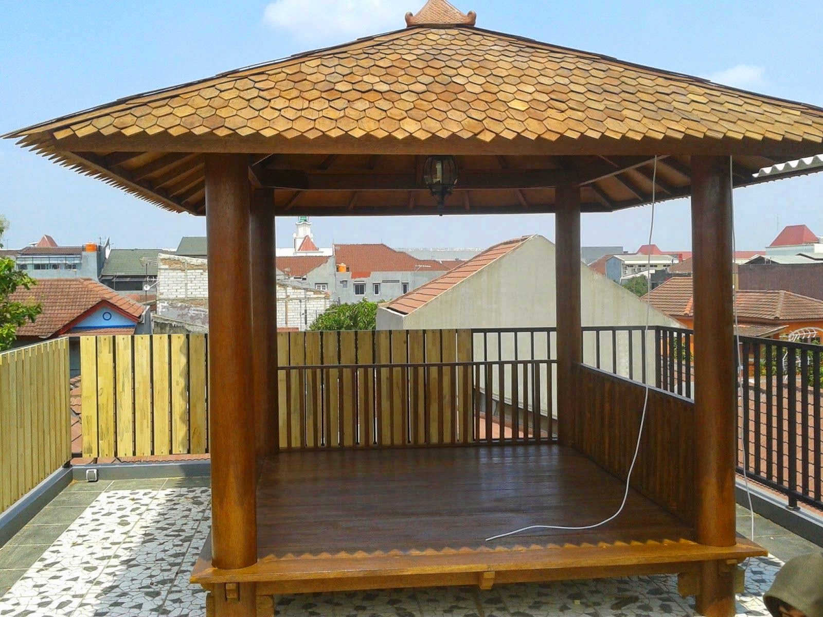 Kumpulan Desain Gazebo Taman Depan Rumah Terbaik Biyanbbscom