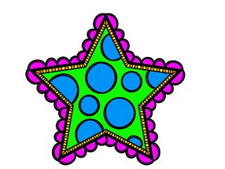 Free Printable Funny Stars Clipart.