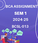 BCSL 013 Assignment to Sem 1 2024 to 25 In BCA