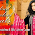 Gul Ahmed Embroidered Silk Velvet Coats 2014-2015-Gul Ahmed Latest Style Long Coats Winter 2014 For Women-Girls-Mens