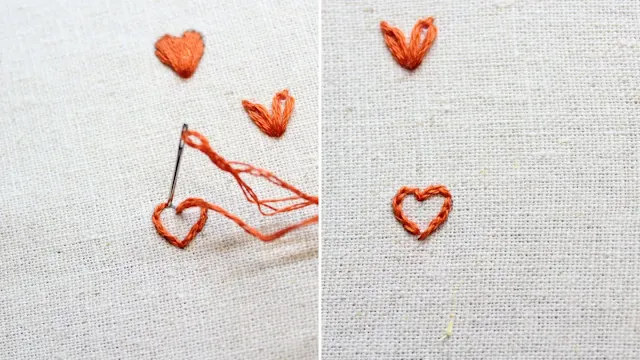 How to Embroider Hearts