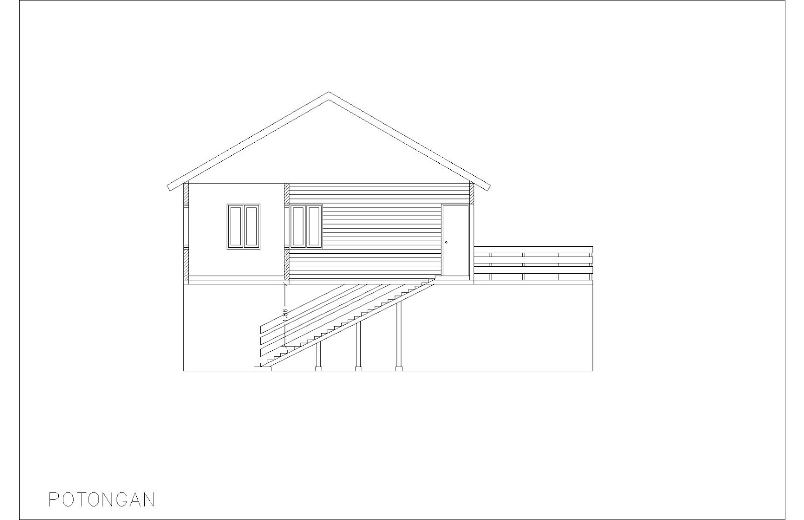 Bedeng Kerja  Jasa Pembuatan Site Plan