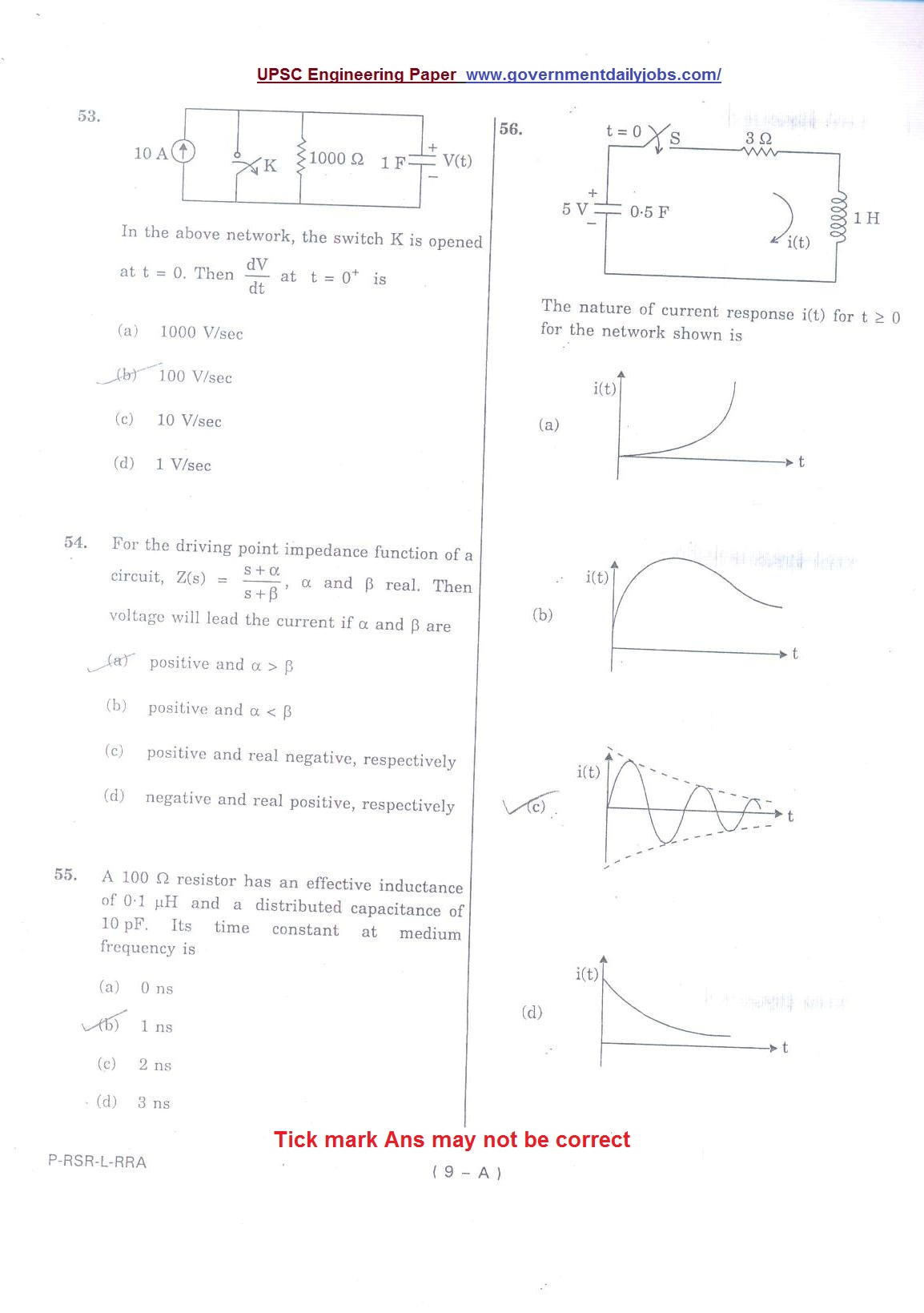 UPSC Engineering last year Paper
