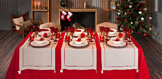 decoración de mesa navideña