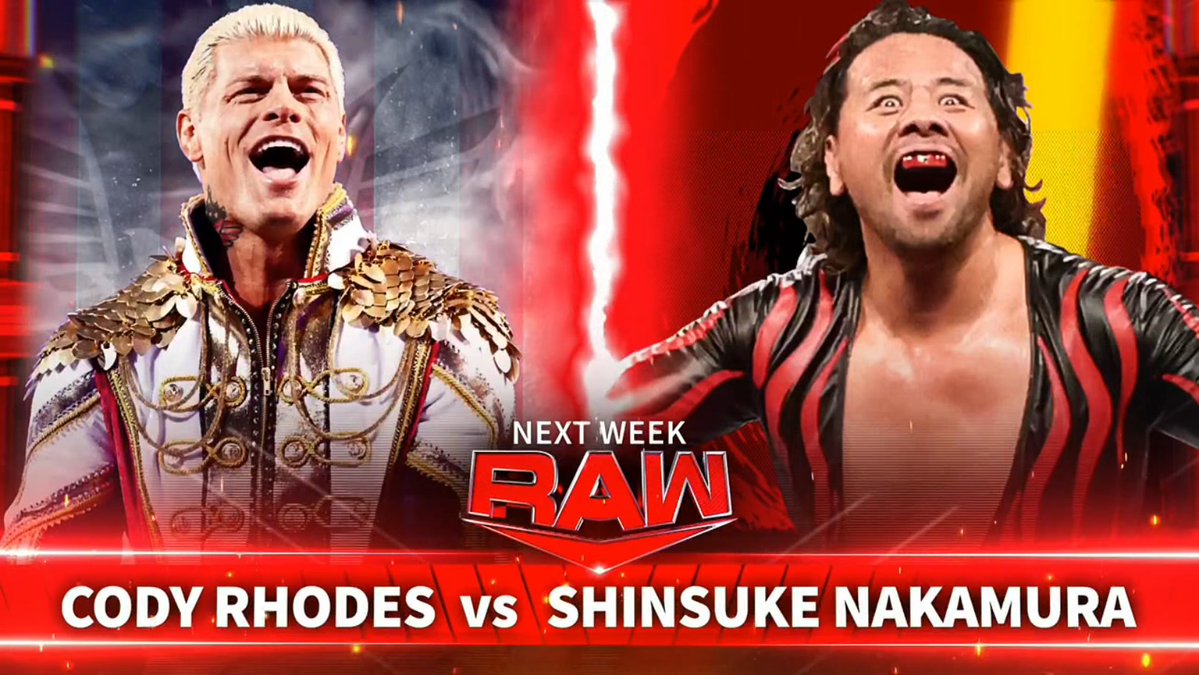 Cody Rhodes and Shinsuke Nakamura Exchange Heated Words on RAW