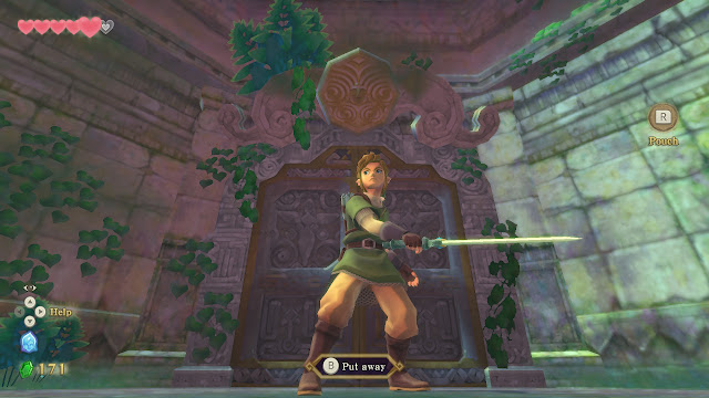 The Legend of Zelda: Skyward Sword right-handed Link swinging right hand