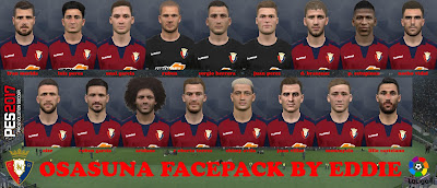 PES 2017 Facepack Osasuna 2019 by Eddie Facemaker