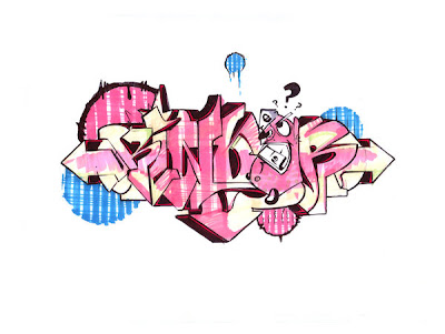 Sketch Alphabet Graffiti Letters