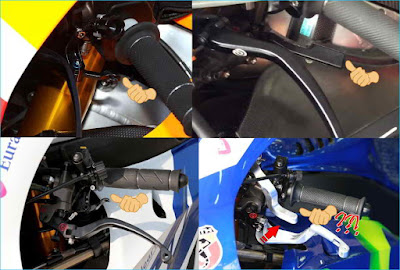 Ekstra lever for Thumb brake di Motogp