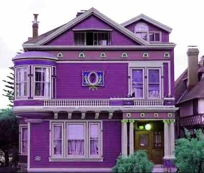 60 Gambar Rumah  Cat  Violet Terbaru Neos