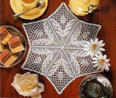 crochet filet napkins patterns