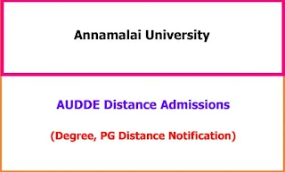 Annamalai University Distance Admissions Notification 2023