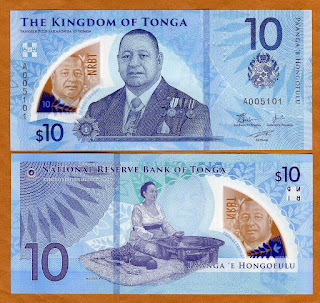 T10 TONGA 10 PA'ANGA POLYMER ISSUE UNC 2023 (P-W52)