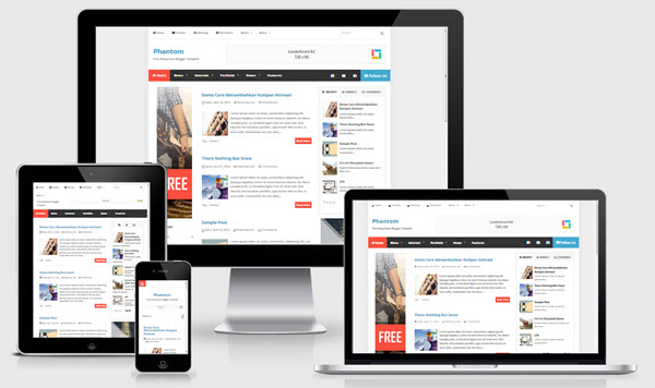 Phantom Responsive Blogger Template