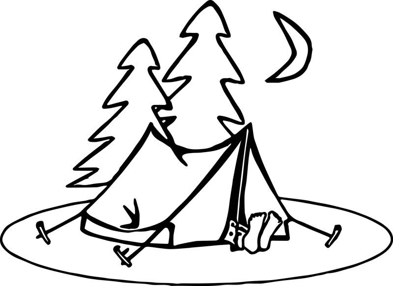 Free camping coloring pages free printable