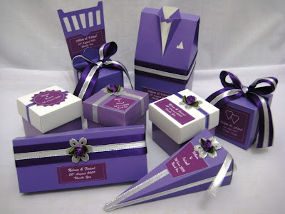 Purple Wedding Favor Boxes on Purple Favors