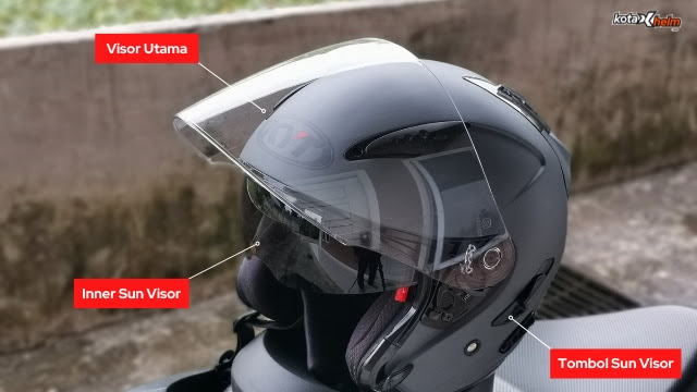 Apa yang dimaksud Double Visor Pada Helm? Serta Kelebihan dan Kekurangannya