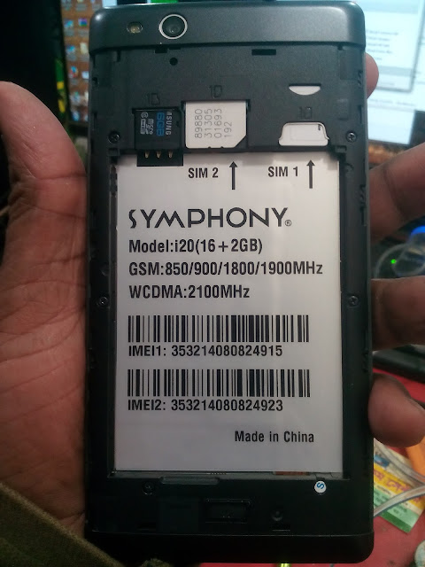 Symphony i20 MT6580 100% working and tested firmware