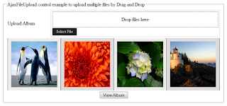AjaxFileUpload control example to upload multiple files by Drag and Drop using Ajax in asp.net