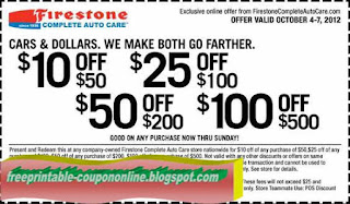 Free Printable Firestone Coupons