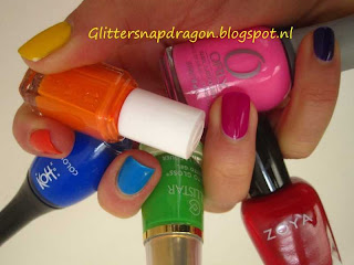 Rainbow Polishes, Orly, Koh, Essie, Zoya, H&M, Sation, Collistar, Sinful Colours